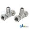 A & I Products Female NPSM Swivel to Female NPSM Swivel X Male NPT Adapter (2 pk) 3.75" x4" x2" A-43B27 - alternate 1